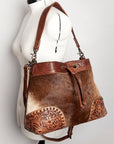 American Darling Bucket Hair on Genuine Leather Western Women Bag Handbag Purse | Travel Bags College Casual