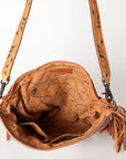 American Darling Signature Crossbody Hand Tooled Saddle Blanket Genuine Leather Women Bag Western Handbag Purse