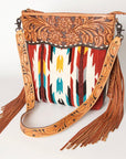American Darling Signature Crossbody Hand Tooled Saddle Blanket Genuine Leather Women Bag Western Handbag Purse