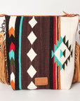 American Darling Signature Crossbody Hand Tooled Saddle Blanket Genuine Leather Women Bag Western Handbag Purse