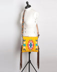 American Darling Hand Tooled Saddle Blanket Genuine Leather Women Bag Western Handbag Purse