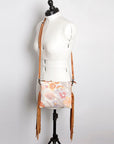 American Darling Western Small Crossbody Bag – Genuine Hair-On Cowhide Leather with Fringes, Adjustable Strap, Handcrafted in Texas