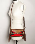 American Darling Small Crossbody Hand Tooled Saddle Blanket Genuine Leather Women Bag Western Handbag Purse