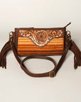 American Darling Small Crossbody Hand Tooled Saddle Blanket Genuine Leather Women Bag Western Handbag Purse