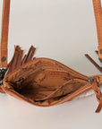 American Darling Women's Small Crossbody Bag Western Hair-On Genuine Leather Handbag