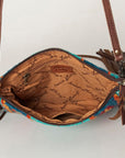 American Darling Cross Body Hand Tooled Saddle Blanket Genuine Leather women bag western handbag purse