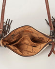American Darling Cross Body Hand Tooled Saddle Blanket Genuine Leather women bag western handbag purse