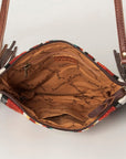 American Darling Saddle Blanket Genuine Leather Women Bag Western Handbag Purse
