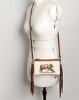 American Darling Small Crossbody Hair On Genuine Leather Women Bag Western Handbag Purse
