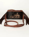 American Darling Small Crossbody Hair On Genuine Leather Women Bag Western Handbag Purse
