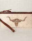 American Darling Wristlet Genuine Leather Women Bag W. Handbag Purse –