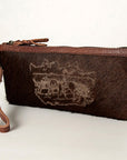 American Darling Wristlet Genuine Leather Women Bag W. Handbag Purse –