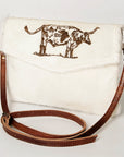 American Darling ADBGS178X Envelope Hair-On Genuine Leather Women Bag Western Handbag Purse