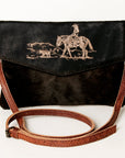American Darling ADBGS178AA Envelope Hair-On Genuine Leather Women Bag Western Handbag Purse
