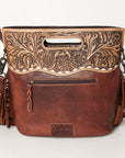 American Darling Clutch Hand Tooled Hair on Genuine Leather Western Women Bag Handbag Purse | Purses for Cute