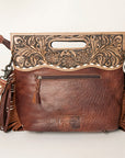 American Darling Clutch Hand Tooled Hair on Genuine Leather Western Women Bag Handbag Purse | Purses for Cute