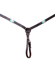 BAR H EQUINE Western Horse Genuine Leather Tack Set Dark Brown