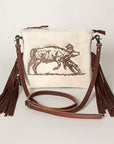 American Darling Small Crossbody Saddle Blanket Genuine Leather women bag western handbag purse