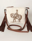 American Darling Small Crossbody Saddle Blanket Genuine Leather women bag western handbag purse