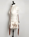 American Darling Western Small Crossbody Bag – Genuine Hair-On Cowhide Leather with Fringes, Adjustable Strap, Handcrafted in Texas