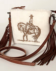 American Darling Small Crossbody Saddle Blanket Genuine Leather women bag western handbag purse