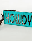 American Darling Wristlet Genuine Leather Women Bag W. Handbag Purse –