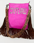 American Darling Messenger Hand Tooled Hair On Genuine Leather Western Women Bag Handbag Purse | Cute