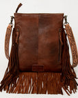 American Darling ADBGS192AV Messenger Hair-On Genuine Leather Women Bag Western Handbag Purse