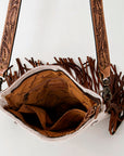 American Darling ADBGS192AV Messenger Hair-On Genuine Leather Women Bag Western Handbag Purse