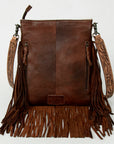 American Darling ADBGS192AW Messenger Hair-On Genuine Leather Women Bag Western Handbag Purse