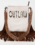 American Darling Messenger Hand Tooled Hair On Genuine Leather Western Women Bag Handbag Purse | Cute