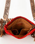 American Darling ADBGS192BH Messenger Hair-On Genuine Leather Women Bag Western Handbag Purse