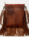 American Darling ADBGS192BK Messenger Hair-On Genuine Leather Women Bag Western Handbag Purse
