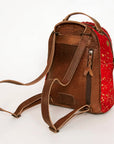 American Darling Hand Tooled Hair On Genuine Leather Women Bag Western Handbag Purse