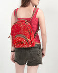 American Darling Hand Tooled Hair On Genuine Leather Women Bag Western Handbag Purse