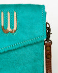 American Darling ADBGS178AQ Envelope Hair-On Genuine Leather Women Bag Western Handbag Purse