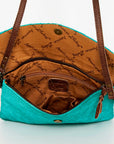 American Darling ADBGS178AQ Envelope Hair-On Genuine Leather Women Bag Western Handbag Purse