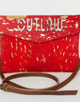 American Darling ADBGS178AV Envelope Hair-On Genuine Leather Women Bag Western Handbag Purse