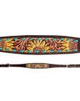 Bar H Equine Genuine Western American Leather Horse Premium Headstall & Breast Collar Set