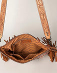 American Darling ADBGZ639 Signature Crossbody Hand Tooled Saddle Blanket Genuine Leather Women Bag Western Handbag Purse