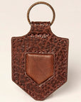 American Darling ADKRZ101 Hand Tooled Carved Genuine Leather Keyring