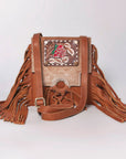 American Darling Cross Body I Hand Tooled Hair-On Genuine Leather Women Bag Western Handbag Purse
