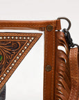 American Darling Clear Bag Hand Tooled Genuine Leather Women Bag Western Handbag Purse