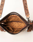 American Darling Clutch Hand Tooled Hair on Genuine Leather Western Women Bag Handbag Purse | Purses for Cute