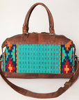 American Darling Duffel Saddle Blanket Genuine Leather Women Bag Western Handbag Purse