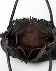 Never Mind Nmbgm110F Tote Vintage Handmade Genuine Cowhide Leather Women Bag Western Handbag Purse