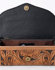 OHLAY WALLET Hand Tooled Genuine Leather women bag western handbag purse
