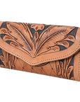 OHLAY WALLET Hand Tooled Genuine Leather women bag western handbag purse