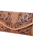 OHLAY WALLET Hand Tooled Genuine Leather women bag western handbag purse