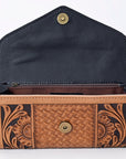 OHLAY WALLET Hand Tooled Genuine Leather women bag western handbag purse